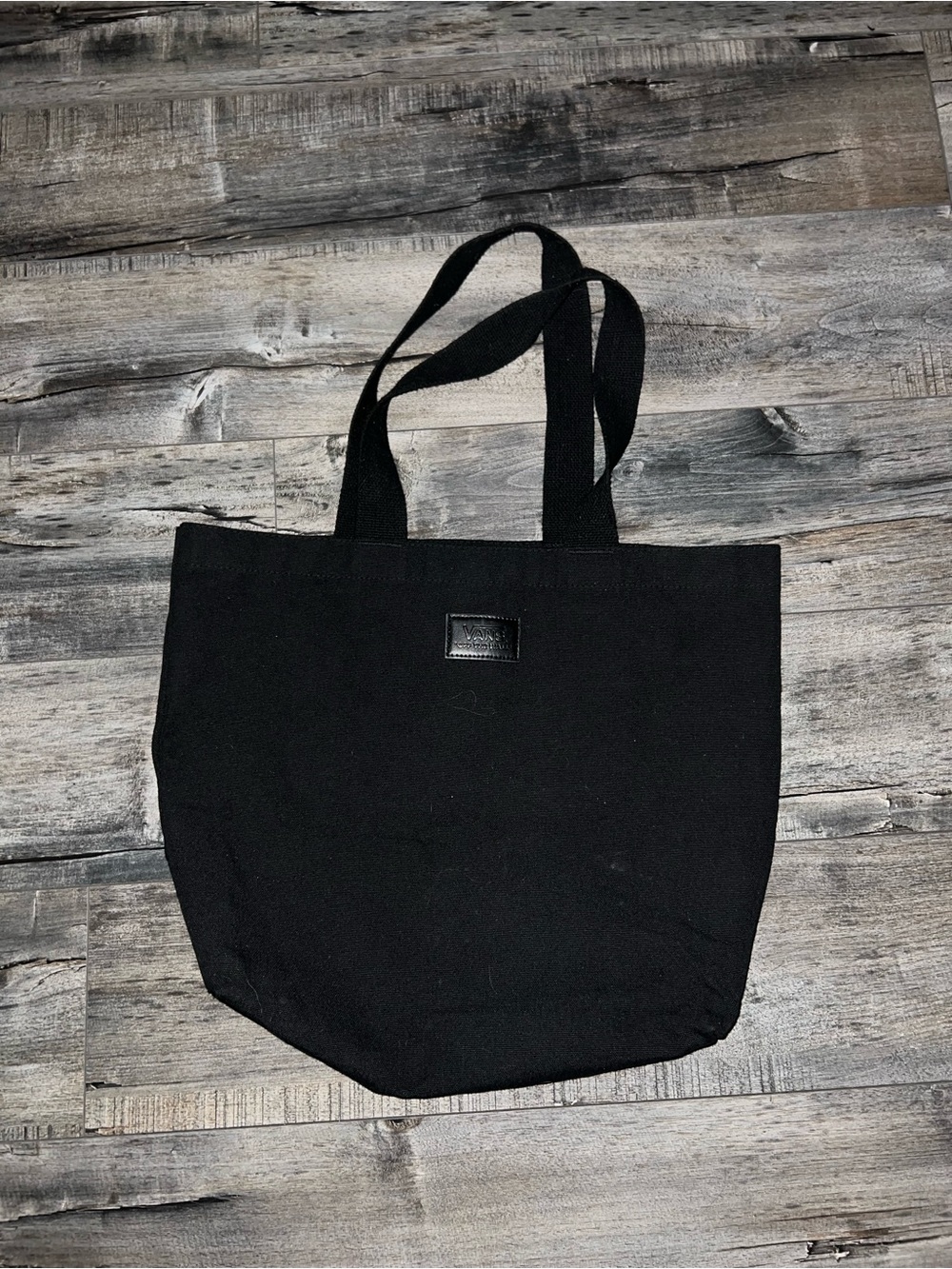 Vans Black Canvas Tote Bag